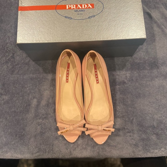 Size 36.5 light pink Prada wedge - Picture 2 of 4